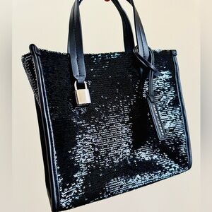 Marc Jacobs Mini Grind Sequin Crossbody Tote Bag NWOT
